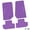 Purple, variant on Flextread Floor Mats for 07-13 Jeep Wrangler JK 2-Door - Mopar Licensed Factory Fit - Pink w/ Jeep Wave & Wheel Insert - 100% Made in USA