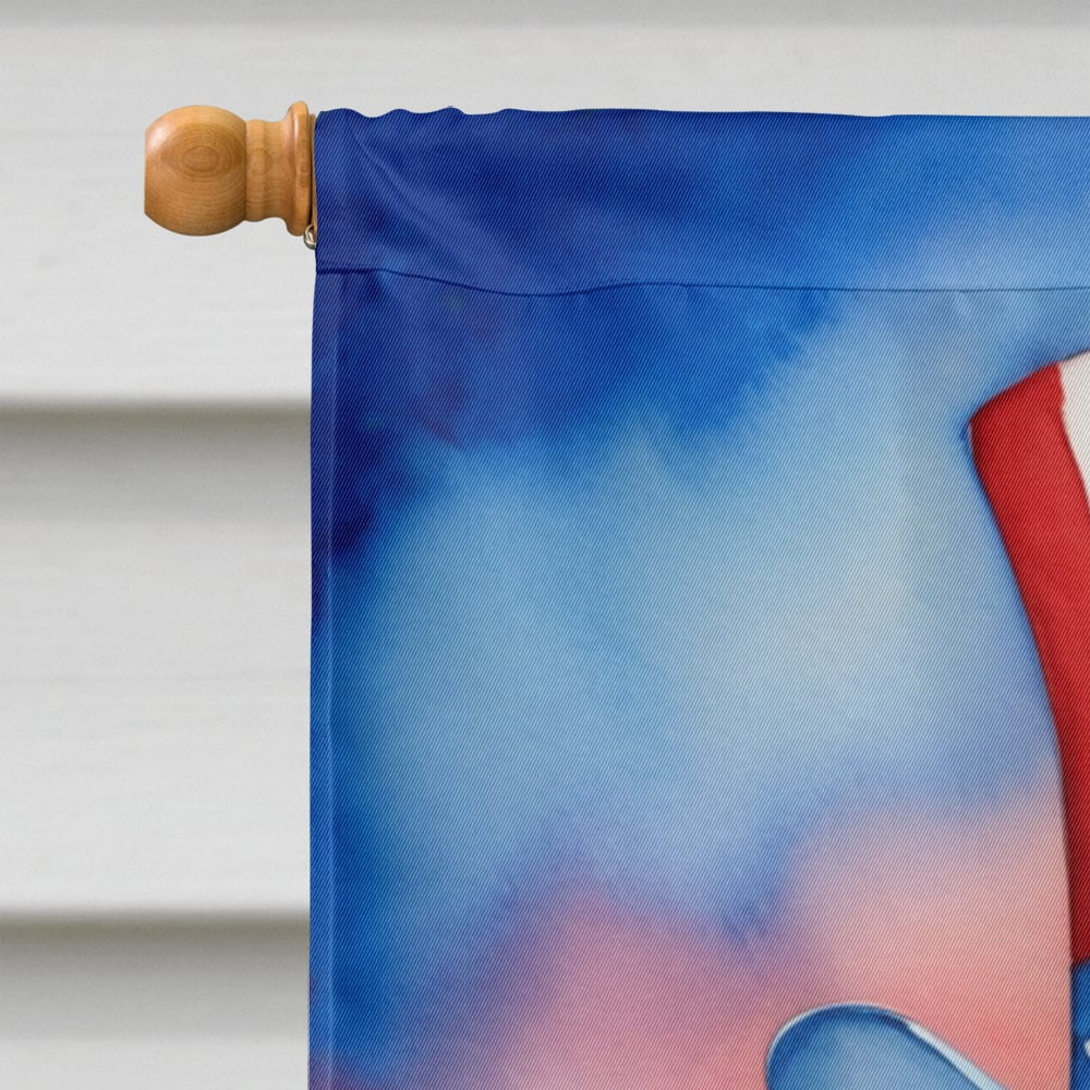 Japanese Chin Patriotic American House Flag 28 in x 40 in