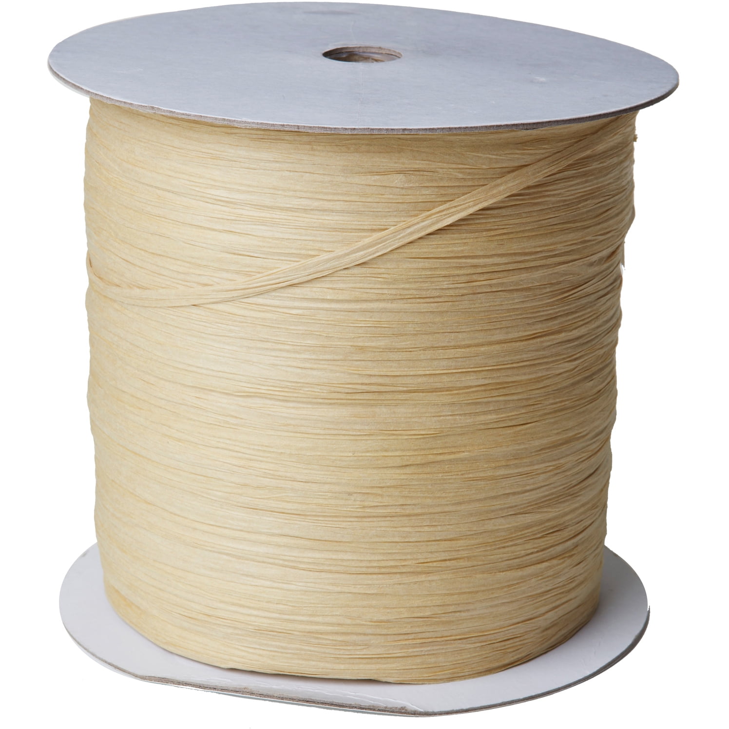 Jillson & Roberts Paper Raffia Ribbon, 1/4" Wide x 1000 Yards, Natural