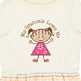 thumbnail image 4 of Inktastic My Grammie Loves Me Girls Toddler Dress, 4 of 5