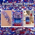 thumbnail image 4 of Red White Blue Hair Glitter Stick – Patriotic America Flag Star Face & Body Glitter, 4th of July Accessories, Waterproof Sparkle for Football Games & Parades, 4 of 8