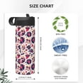 thumbnail image 4 of Rocae Skull lips record Guitar for 18oz Sports Insulated Kettle Stainless Steel Water Bottle For Running Hiking Cycling Climbing Men Woman'S Sports Water Bottle, 4 of 8