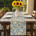 thumbnail image 2 of Table Runner Dresser Scarves 60 Inch Long,Boho Botanical Flowers Art Linen Dining Table Runners, 2 of 9