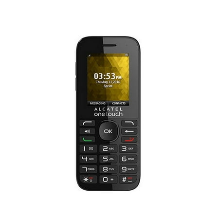 Used Alcatel One Touch Cinch Smartphone, Sprint Only,1 GB Storage + 0.1 GB RAM, Black