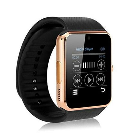 Gold Bluetooth Smart Wrist Watch Phone mate for Android Samsung HTC LG Touch Screen with (Best Smart Watches That Look Like Watches)