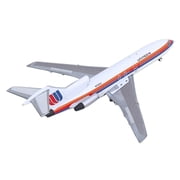 Boeing 727-100 Commercial Aircraft United Airlines - Saul Bass Livery White with Stripes 1/400 Diecast Model by GeminiJets