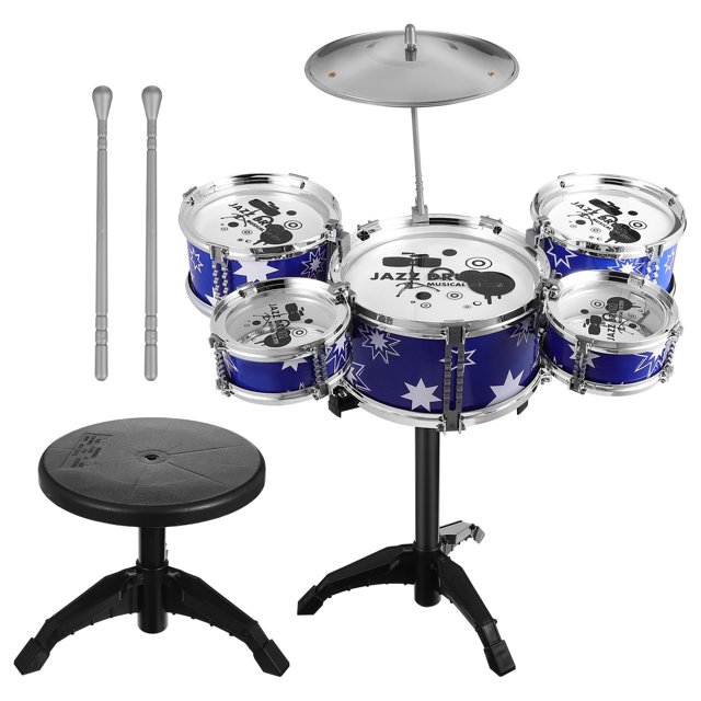 MOKKHNB Drum Set for Toddler Kids Musical Instruments Set Multi Plastic 1 Set