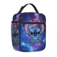 thumbnail image 4 of Bolsa térmica para almuerzo con dibujos animados de Lilo Stitch Kawaii, contenedor de comida portátil, lonchera para niña, niño, oficina, viajes, 4 of 5