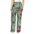 thumbnail image 3 of Pajama Pants Women, flower skull_A Sweatpants Soft Sleep Lounge Pants, Casual PJ Bottoms Pants with Pockets, 3 of 5