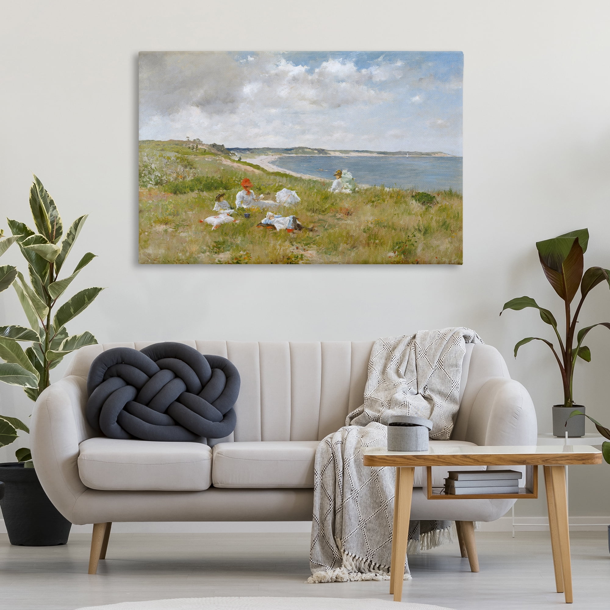 Stupell Industries Clasical Idle Hours Painting Landscape & Nature Painting Wrapped Canvas Art Print Wall Art, 45 x 30