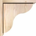 thumbnail image 3 of 7 1/2"W x 14"D x 14"H Carmel Smooth Corbel w/Backplate, Douglas Fir, 3 of 9