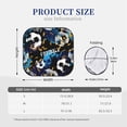 thumbnail image 3 of Kll Football Windshield Sun Shade 2-Piece Foldable Car Front Window Sunshade For Most Sedans Suv Truck- Small, 3 of 7