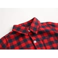 thumbnail image 4 of Otqutp 0-3 Years Baby Boys Girls Patchwork Plaid Print Long Sleeve Shirt Bodysuit Fashion Button Romper Clothes Soft Gentleman Suit Outfits(1-A,6-12 Months), 4 of 9