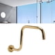 thumbnail image 2 of Brazo de extensión de ducha Brazo de ducha de gran altura de acero inoxidable con brida Tubo elevador de cabezal de ducha montado en la pared Oro, 2 of 14