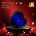 thumbnail image 3 of Flores preservadas Vryblos Forever Blue Roses en forma de corazón, 3 of 7