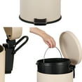 thumbnail image 7 of happimess Oscar 8-Gallon Step-Open Trash Can with FREE Mini Trash Can, Limestone Beige, HPM1000E, 7 of 7