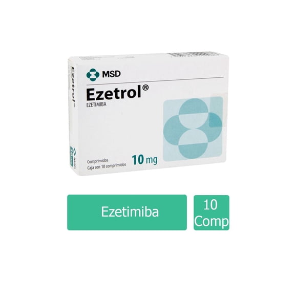Ezetrol comprimidos 10 pzas de 10 mg c/u