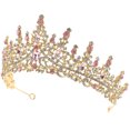 thumbnail image 3 of KAKOWELY Tocado de novia para boda, corona de novia, corona de novia delicada, diadema de novia, tiara de novia, diadema, 3 of 4