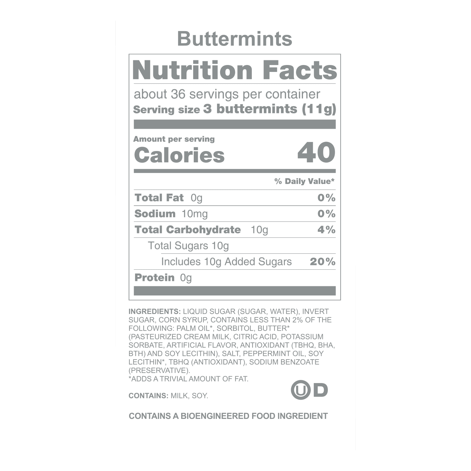 Party Sweets Wedding Buttermints in Mint to Be Wrapper, Allergens Contained, 14 oz