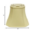 thumbnail image 3 of 10" Antique White Slanted Square Bell Monay Shantung Lampshade, 3 of 3