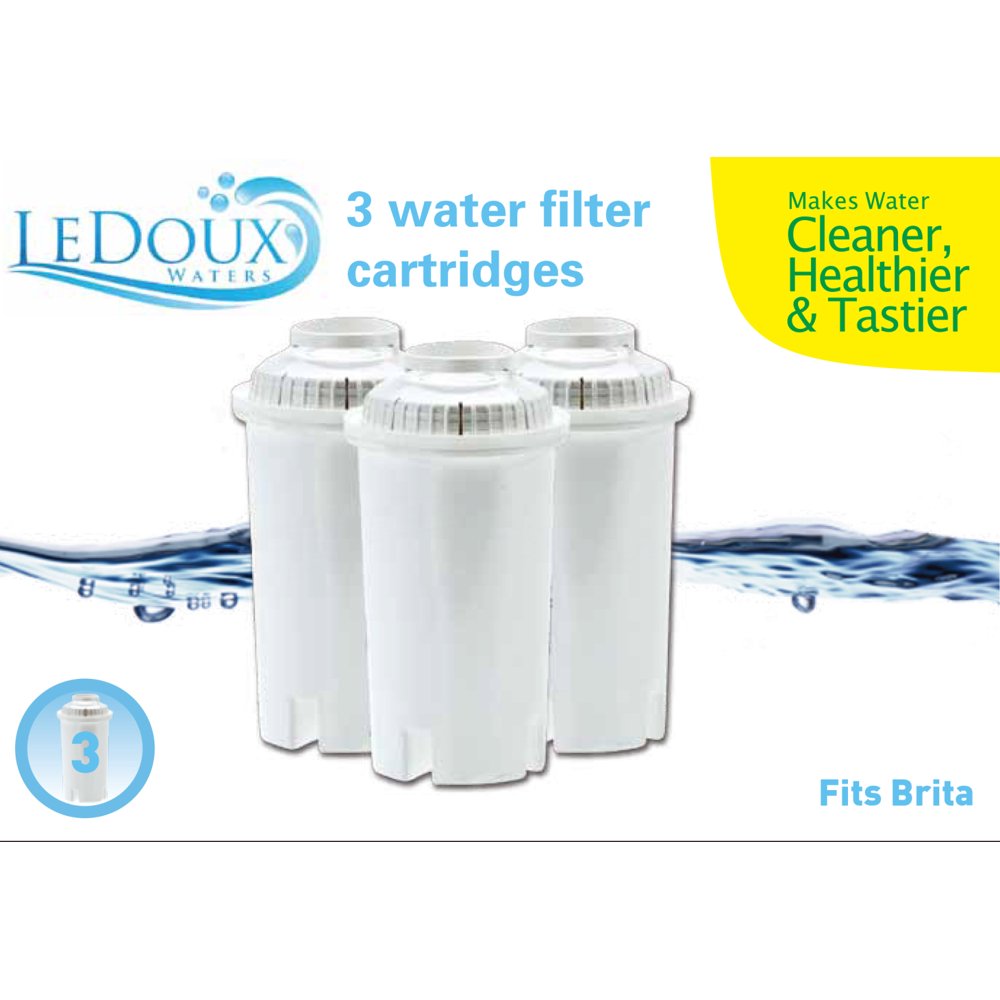 Ledoux Waters 3Pack Filter 4Stage Filtration Universal Filter