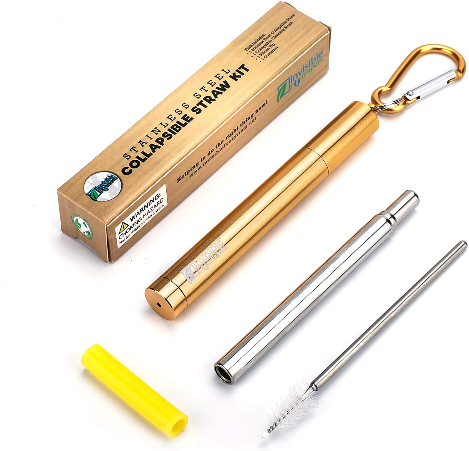 Portable Straw by Travel Drinking Collapsible Straw Telescopic