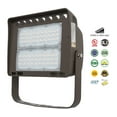 thumbnail image 5 of LED Yard Security Floodlight for Outdoor Sites – Aluminum Housing –High Lumen - Waterproof IP65 - 120-227V (100 Watt, 3000K Warm White), 5 of 8