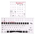 thumbnail image 1 of Autocollants de Clavier, Remplacement Givré Processus PC Stickers Clavier Clair Beau Modèle pour Claviers Mécaniques, 1 of 8