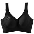 thumbnail image 2 of Pejock Women's V-Neck Sports Bra Medium Support Wirefree, Breathable Sweat-Wicking Seamless Workout Bra for Yoga Gym Fitness, 2 of 9