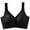 Black-Black, variant on Women's Embroidered Rhinestones Pattern Sports Bra - Non-Wired Support, Comfort Everyday Light Support