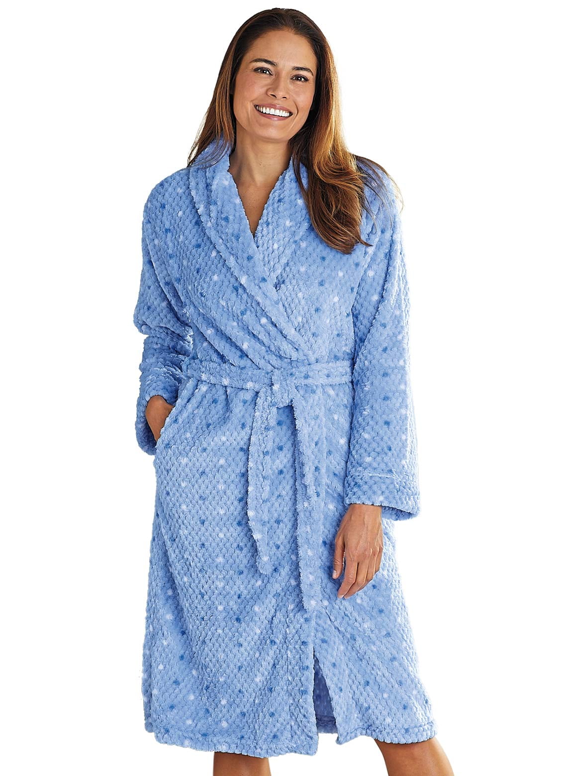 Texture Fleece Robe