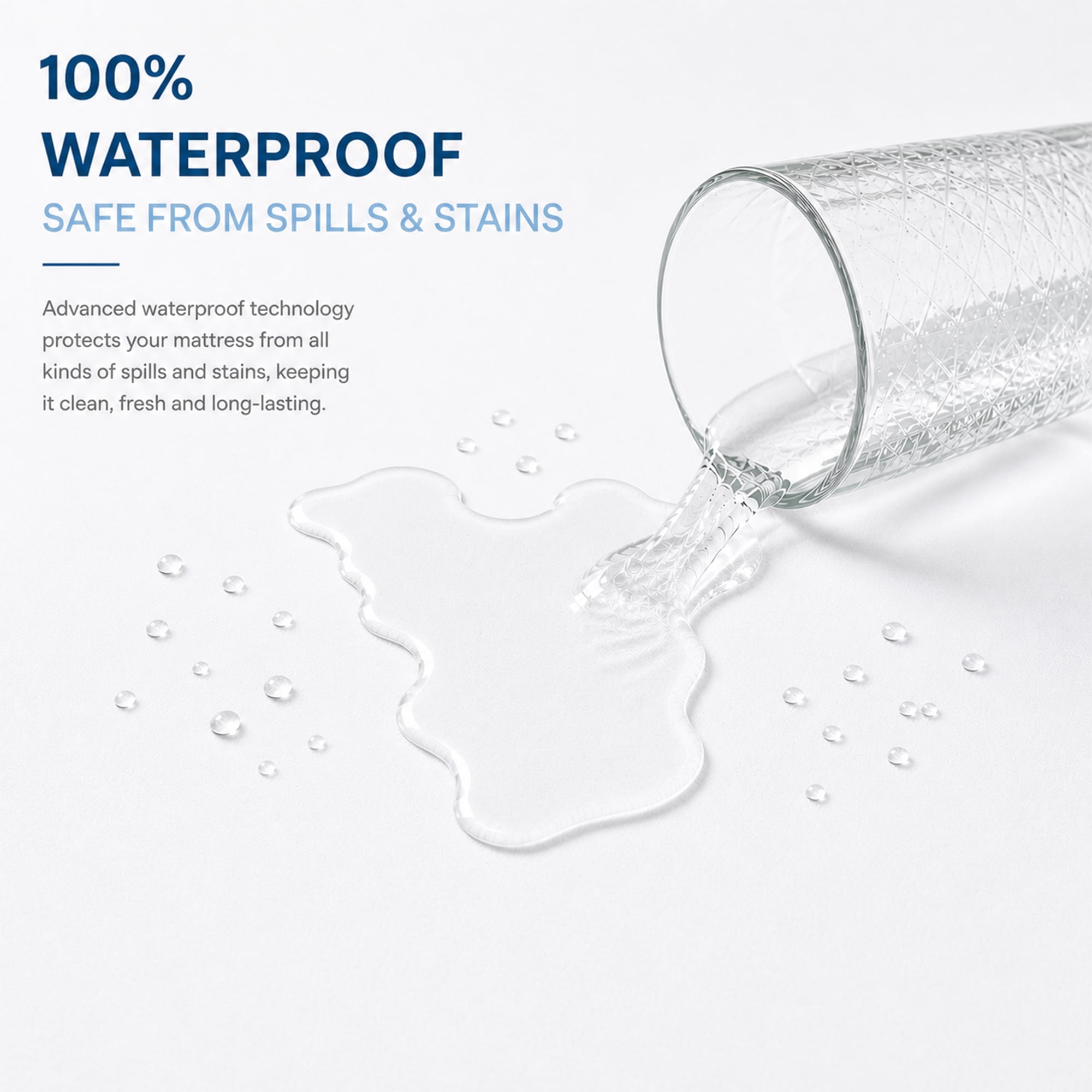 Continental Sleep, 10 to 14-Inch Ultra Soft-Premium Zippered Mattress Protector Cover, Water Resistant, Breathable and noiseless, Queen, White