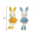 thumbnail image 4 of Baohd Handmade Crochet Kit for Beginner Cute Rabbits All in Learn to Crochet Blue and Yellow, 4 of 6