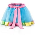 thumbnail image 2 of Zshosam Tutu Toddler Skirt Baby Girls Soft Tutu Skirt with Diaper Cover,1st Birthday Party Tutu Skirt Size 3T 4T,(Light Blue 3-4 Years), 2 of 6