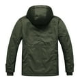thumbnail image 4 of Manxivoo Winter Jackets for Men, Men's Winter Jacket Lined Thick Jackets Removable Hood Work Coat with Cargo Pockets Mens Jacket Green XXXL, 4 of 9