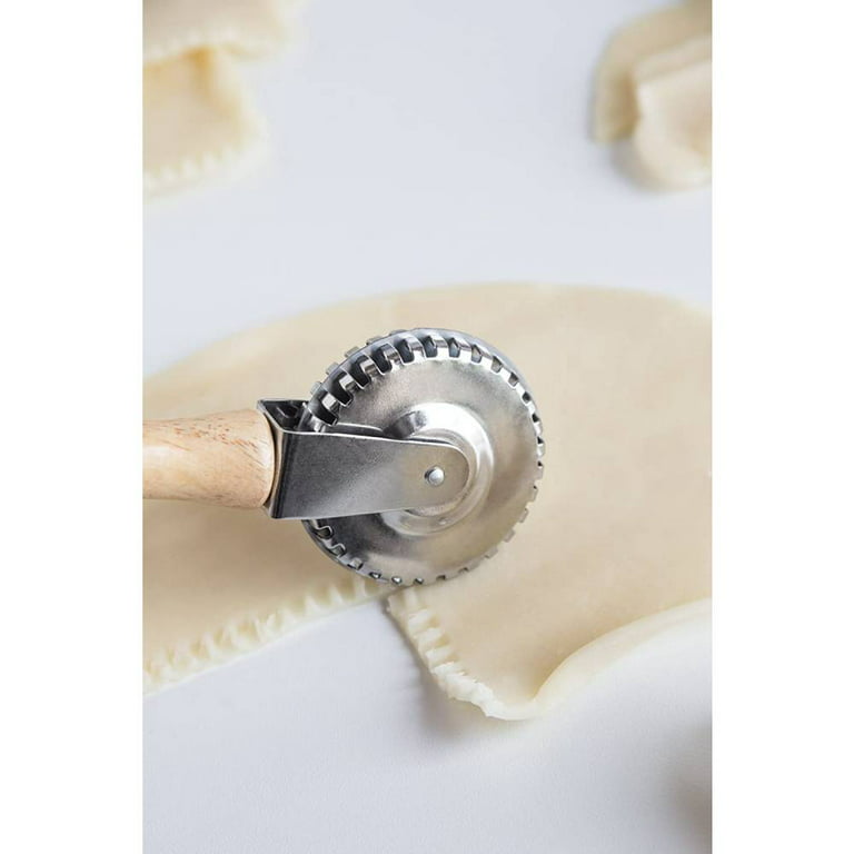 Fox Run 5 3/4 x 4 Stainless Steel Dough Cutter / Bench Scraper with  Measurements and Wood Handle