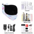 thumbnail image 3 of HAWEE Cosmetic Bag for Women Girls Make up Storage Pouch Case Portable Zipper Travel Accessories Organizer for Toiletry Water Repellent, Ice Cream Unicorn, 3 of 7