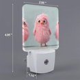 thumbnail image 2 of Bingfone Adorable Pink Fluffy Birds Print Night Lights Plug into Wall,Dusk to Dawn,Bright Nightlight Auto-On/Off, for Adults Kids Room Bedroom Bathroom Hallway Kitchen, 2 of 7