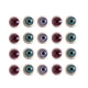 thumbnail image 1 of 100 piezas de ojos redondos simulados de resina, ojos falsos de dibujos animados, decoración creativa DIY para muñecas, ojos para niños, artesanos, fundas de teléfono DIY (colores surtidos), 1 of 5