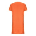 thumbnail image 4 of Womens Short Sleeve Mini T-Shirt Dress Workout Sport Tennis Athletic Dress With 2 Pockets, 4 of 4