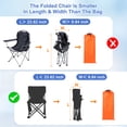 thumbnail image 4 of Uxcell 2 Pcs 23.6 x 9.8 Inch Tripod Monopod Case Bag, Oxford Cloth Foldable Tripod Carrying Case Bag with Drawstring, Fits Speaker/Light Stand/Studio/Outdoor/Travel/Camping, Orange, 4 of 7