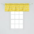 thumbnail image 2 of Ambesonne Yellow and White Window Valance, Doodle Circles, 54" X 18", Earth Yellow and White, 2 of 3