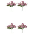 thumbnail image 1 of ZheElen Long-lasting Durability Easy To Clean Artificial Flower Arrangement For Wedding Decoration Realistic Appearance purple 2Set, 1 of 6
