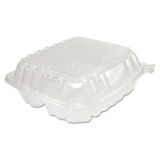 Dart 80HT3R Carryout Food Container, Foam, 3-Comp, White, 8 x 7 1/2 x 2  3/10 (Case of 200)