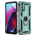 thumbnail image 1 of [PST] Motorola Moto G 5G 2022 Étui à Anneau Rotatif avec Béquille, Étui de Téléphone Rigide Robuste à Absorption des Chocs Hybride, 1 of 5