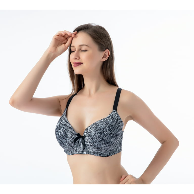 Smart & Sexy Womens Add 2 Cup Sizes Push-up Bra 2-pack Black Hue/classic  Leopard 32b : Target