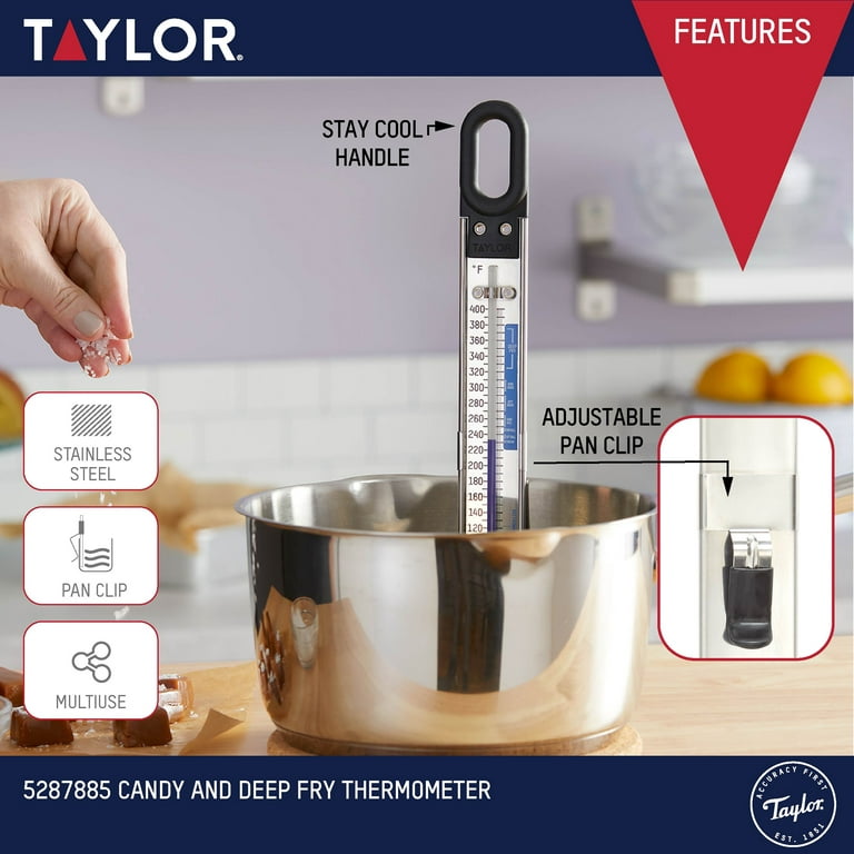 Candy Thermometer Digital with Clip Digital Candy Thermometer with Pot Clip Taylor Candy Thermometer with Pot Clip