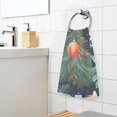 thumbnail image 4 of Dreamtimes Hand Towels Set - Christmas Balls Santa Print for Bathroom Kitchen Travel 16×28 in/2 Pcs, Cotton Bath Towels Lightweight Quickdry for Bathroom Ktichen Travel SPA Gym, 4 of 7