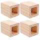 thumbnail image 2 of 4pcs Wooden Square Furniture Risers Bed Risers Cube Desk Leg Riser Cube Chair Table Heightening Pad Furniture Feet Protectors Pads, 2 of 4