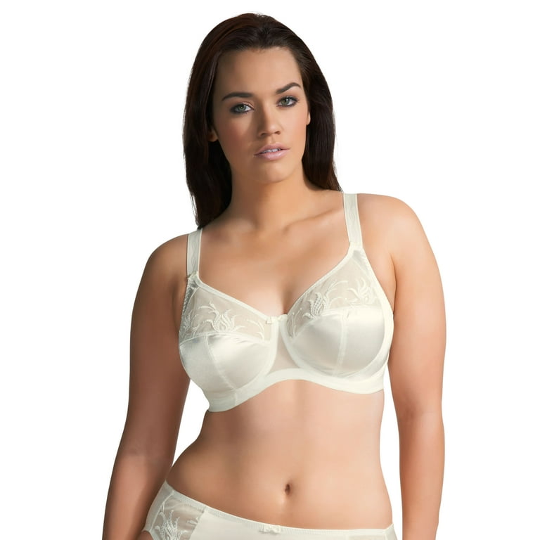 Elomi Womens Caitlyn Underwire Side-Support Bra, 36J, Pearl 
